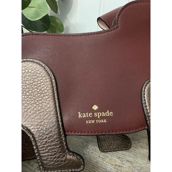 Kate Spade Poppy Dog Floral Crossbody Purse Bag - Picture 4 of 7